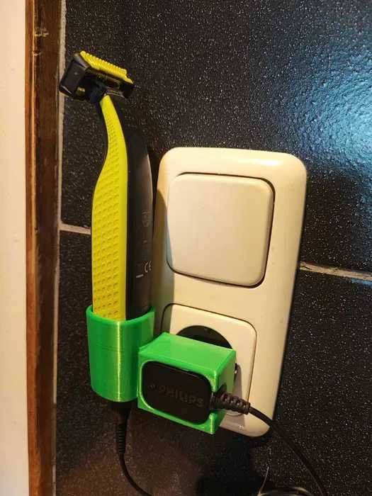 Uchwyt/Stojak Philips OneBlade. Druk 3D. Wieszak i Ładowarka