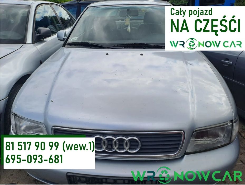 Audi A4 B5 (94-01r.) 1.9 TDI 110KM. Silnik AFN Skrzynia DHF lakier LV7M / L5. GWARANCJA !!!  Przód Tył Zestaw Komplet Drzwi Klapa Zderzak Błotnik Maska Grill Atrapa Szyba Pas Lampa Lusterko Boczki Fotel Kanapa Kokpit Deska Rozdzielcza Przełącznik Włącznik