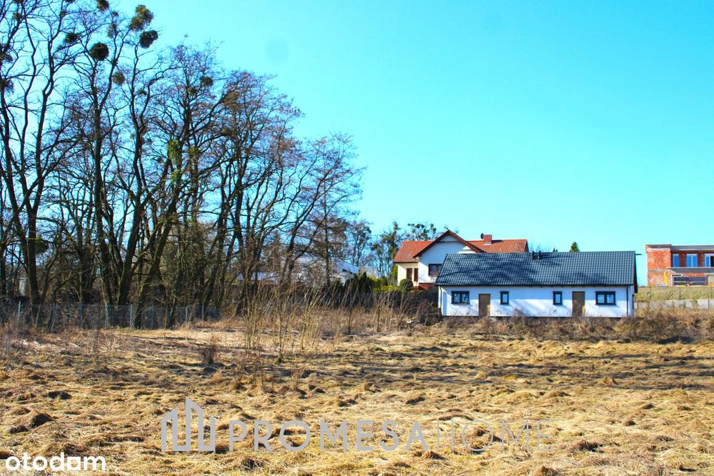Poznań Kiekrz działka 851 m² media MPZP front 23m kształt prostokąt - Widok 2
