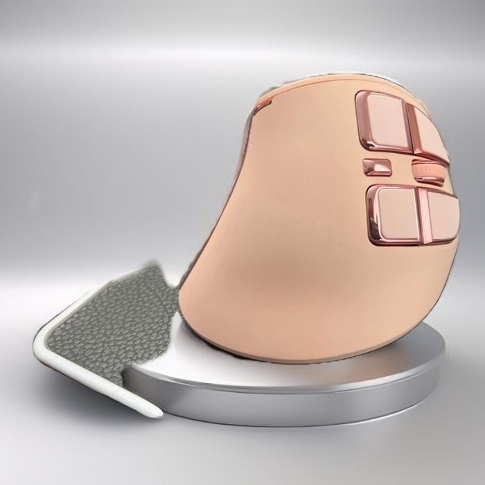 seenda MB D9 różowa Pionowa ergonomiczna mysz bezprzewodowa (podwójna