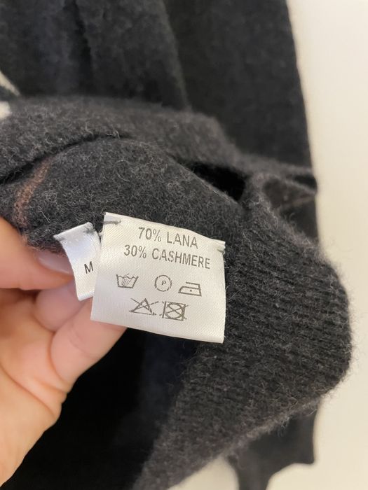 Кашемір вовна светр в ромби бренд стиль cos М/Onesize old money