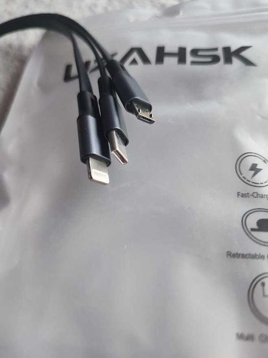 Zwijany Kabel 3w1 Usb UsbC
