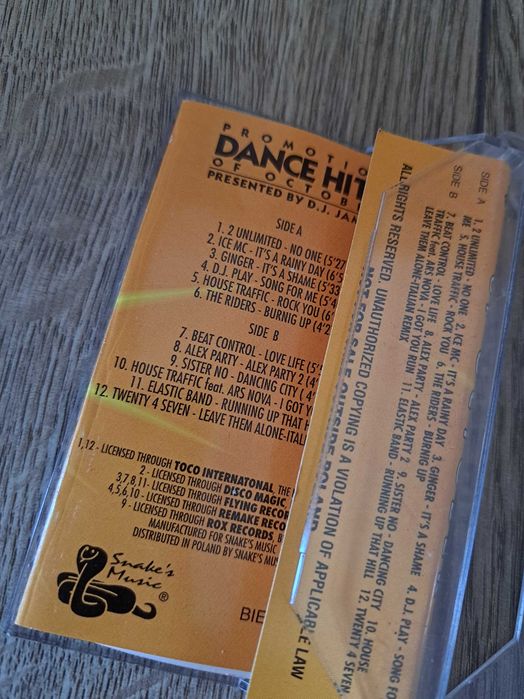 D.J. Jamar Promotion Dance Hits of October kaseta magnetofonowa