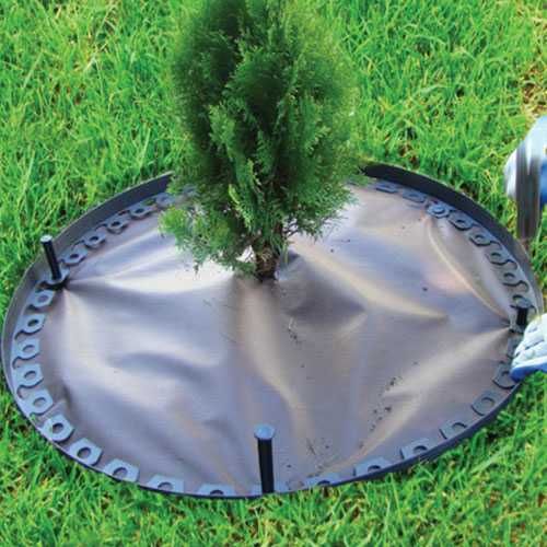 Бордюр садовий універсальний 10м чорний.