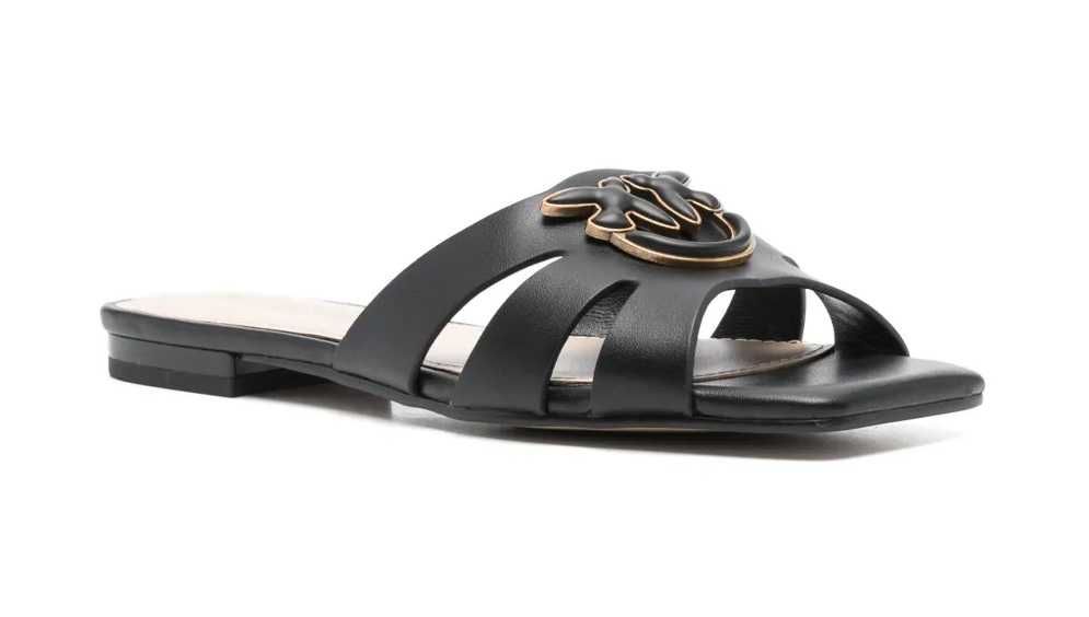 PINKO luksusowe damskie klapki skórzane NOWOŚĆ