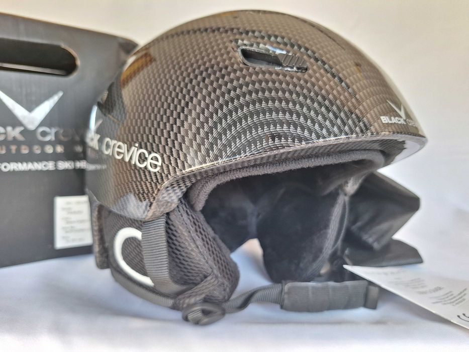 Kask narciarski Black Crevice Kitzbuhel Shiny Black Carbon XL 61cm