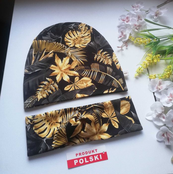 Szeroka opaska przeplatana na głowę - hand made - różne wzory