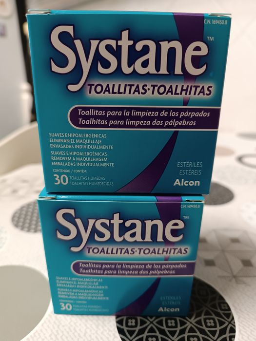 Systane toalhitas limpeza pálpebras