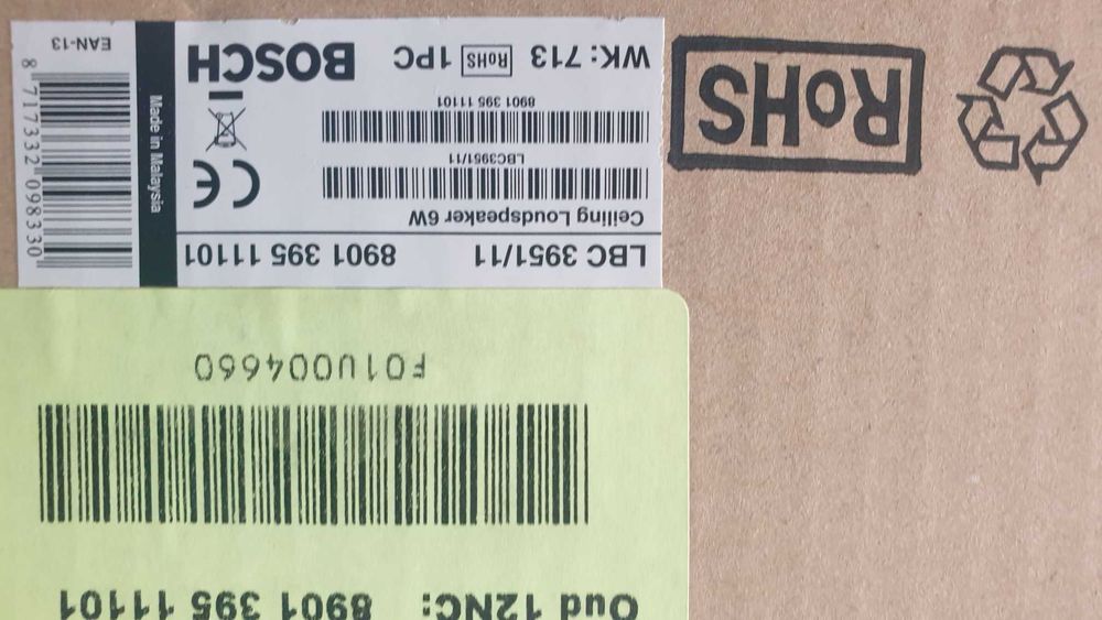 Colunas Som BOSCH de embutir LBC