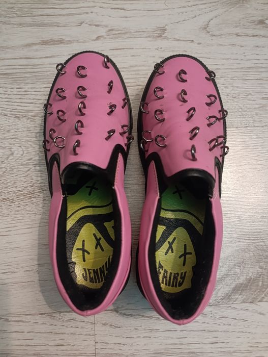 Tenisówki różowe punk CCC Jenny Fairy 37 slip on