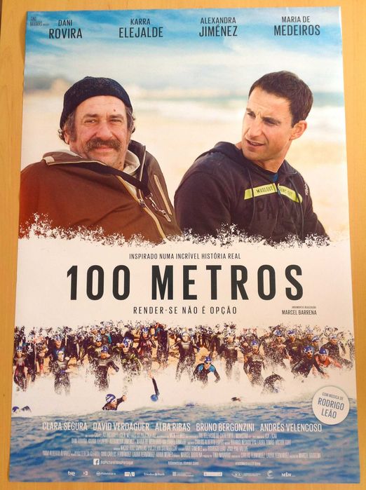 Original movie poster for '100 Metros' (shipping included in price)