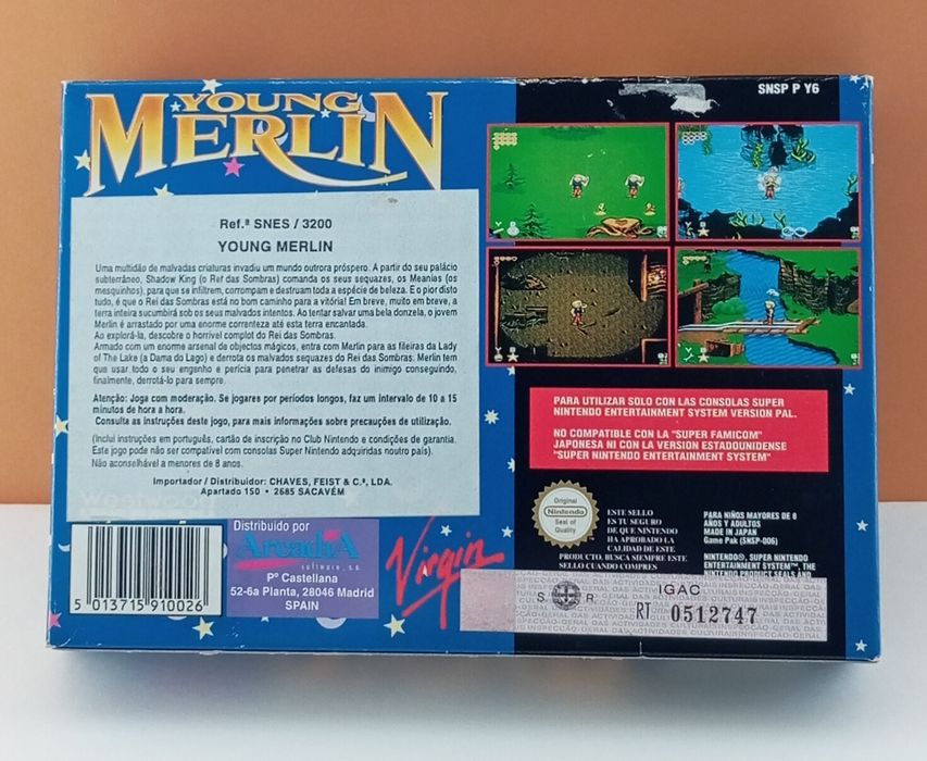 Young Merlin super nintendo