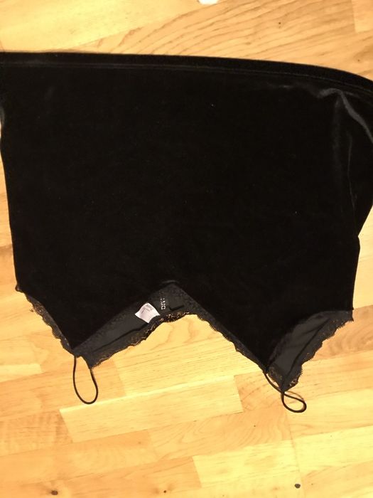 Divided HM H&M bluza bluzka koszula koszulka S czarna jak zamsz