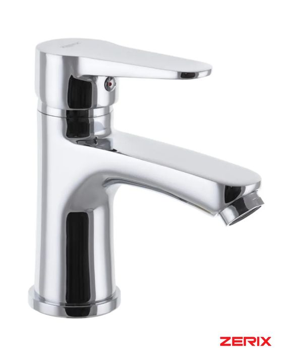 Змішувач для умивальника хромований