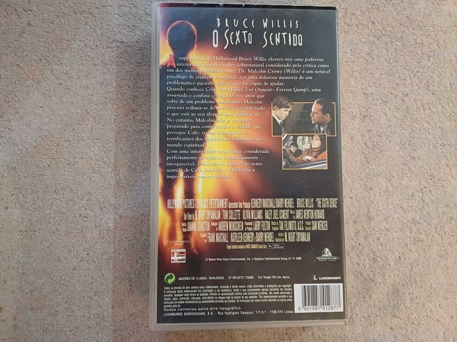 VHS O sexto sentido, c Bruce Willis, Haley Joel Osment, Toni Collette