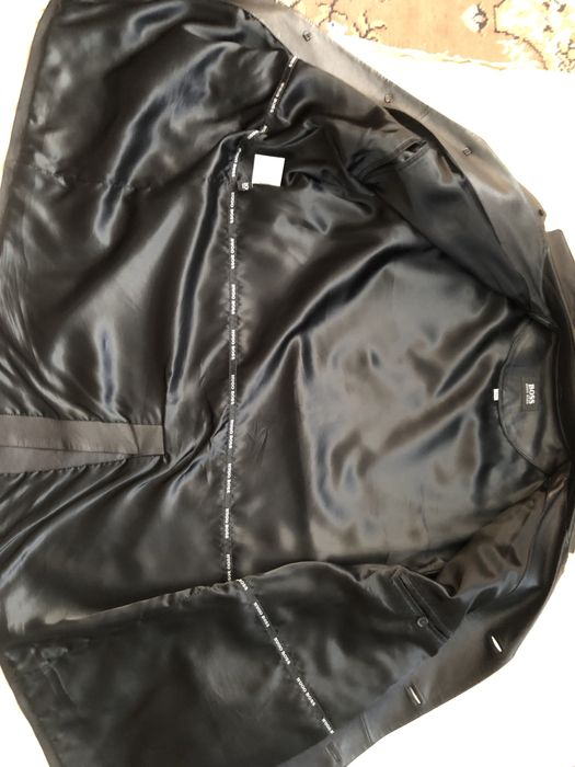 Кожаная куртка-пиджак HUGO BOSS