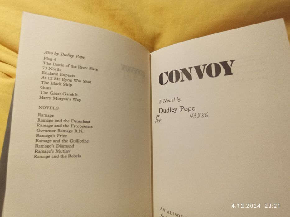 Convoy A novel by Dudley Pope