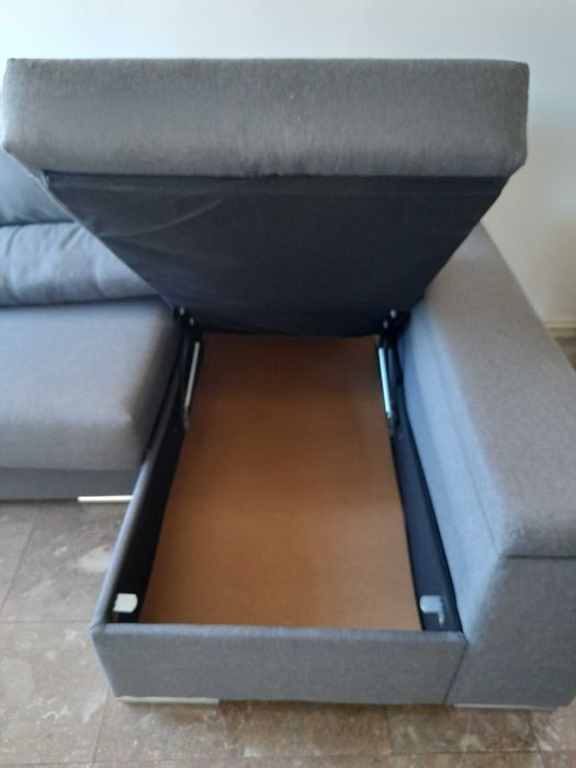 Sofá 3 lugares com chaise longue