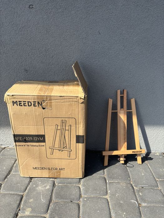 Sztaluga stołowa MEEDEN 15" drewniana – NOWA – 12 sztuk