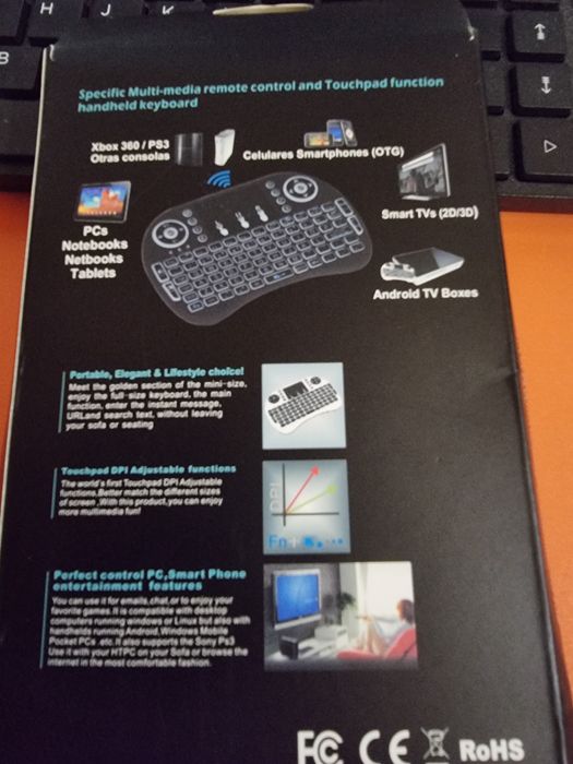 Mini Teclado wireless para PC ou Android