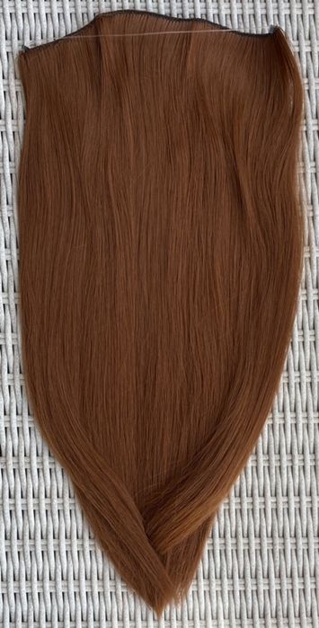 Premium Ultra włosy doczepiane, rudy, flip in, hairband 434.