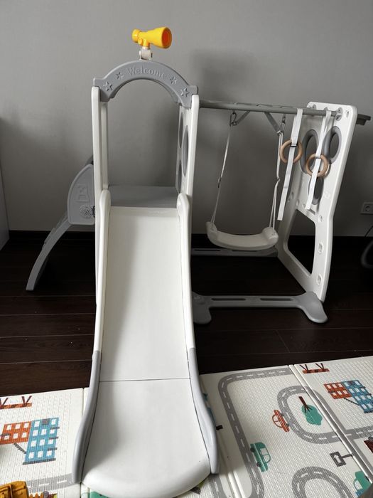 Ігровий комплекс Terrio “Floty” 5 в 1 в сірому кольорі.