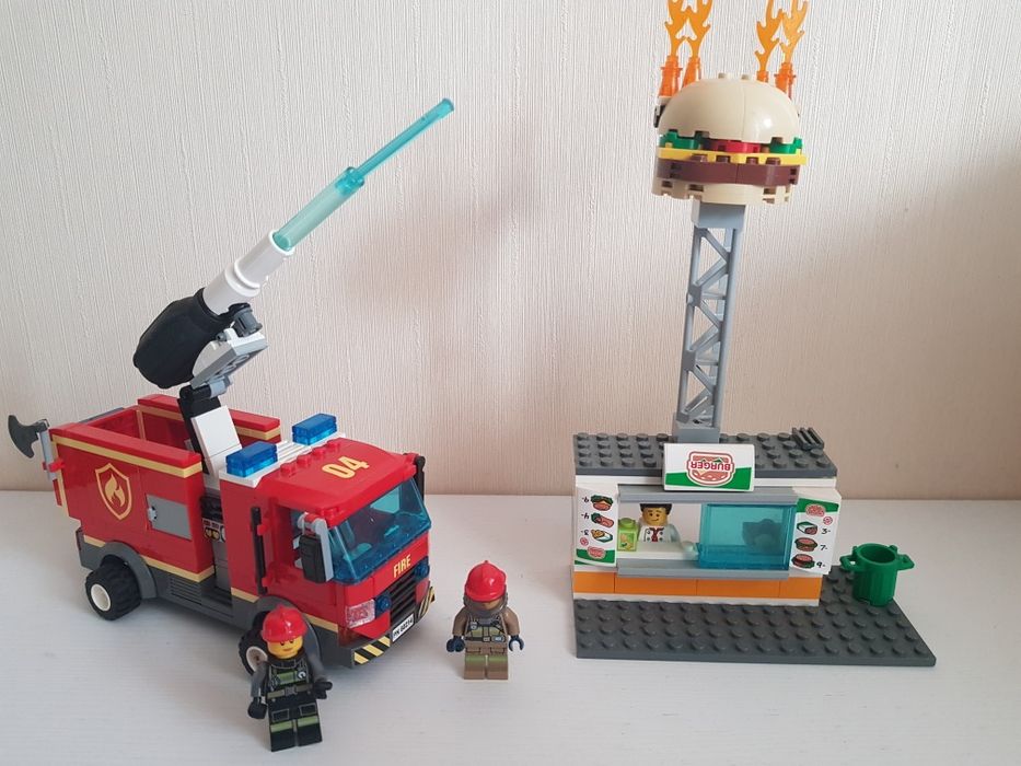Конструктор Lego Пожар в бургер кафе