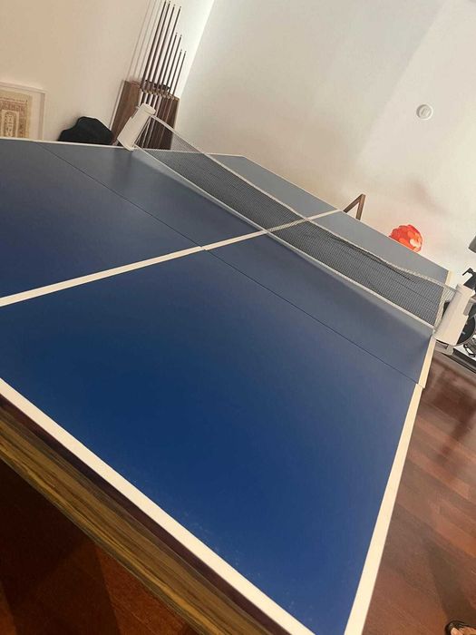 Mesa de Bilhar 3 em 1 em Ardósia – Bilhar | Ténis de Mesa | Mesa de Jantar