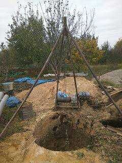 Копка чистка колодцев,копка сливных ям ,септиков.траншей