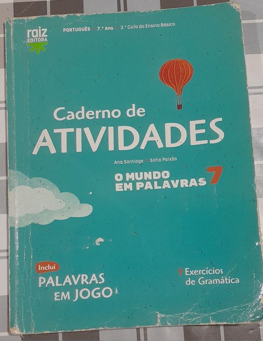 Manual e caderno de actividades de português 7 ano