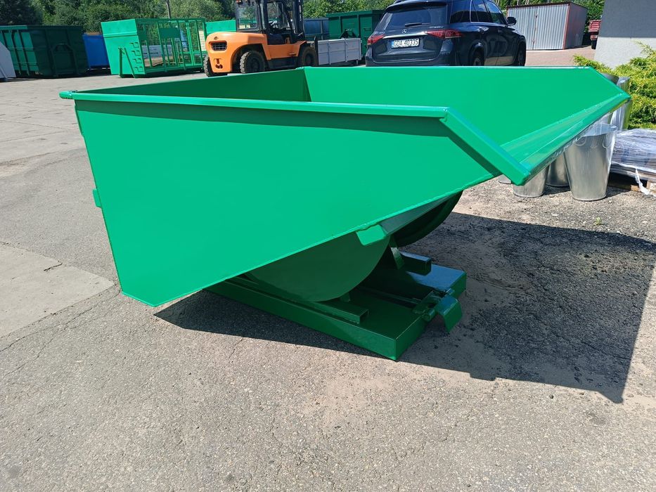 Pojemnik samowyładowczy TK 1500 do wózka widłowego segregacja odpady