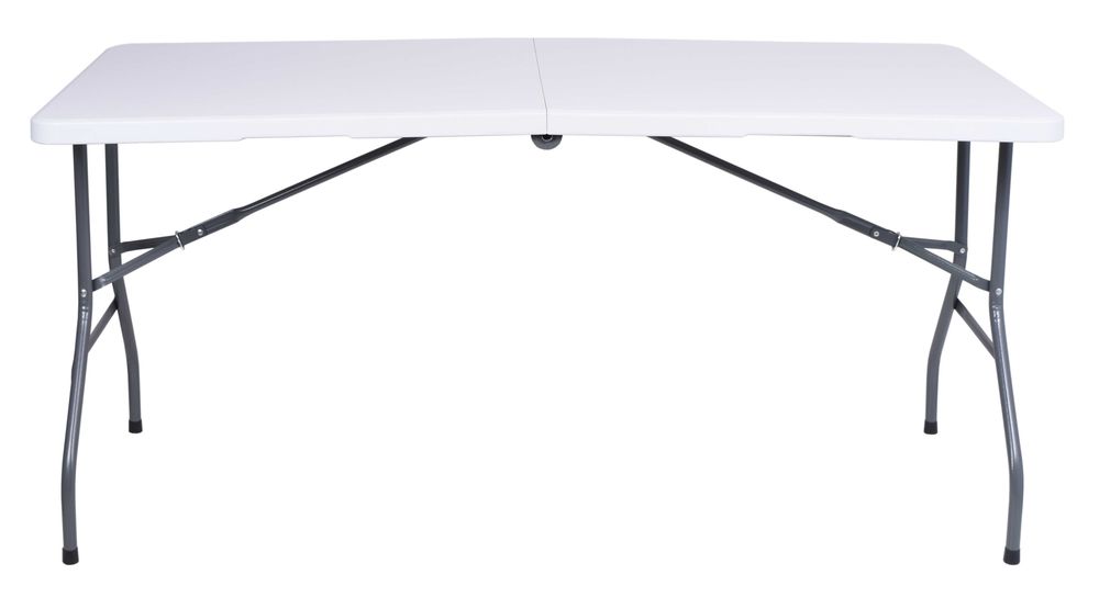 Stół cateringowy bankietowy RICO składany w walizkę - 152 cm biały