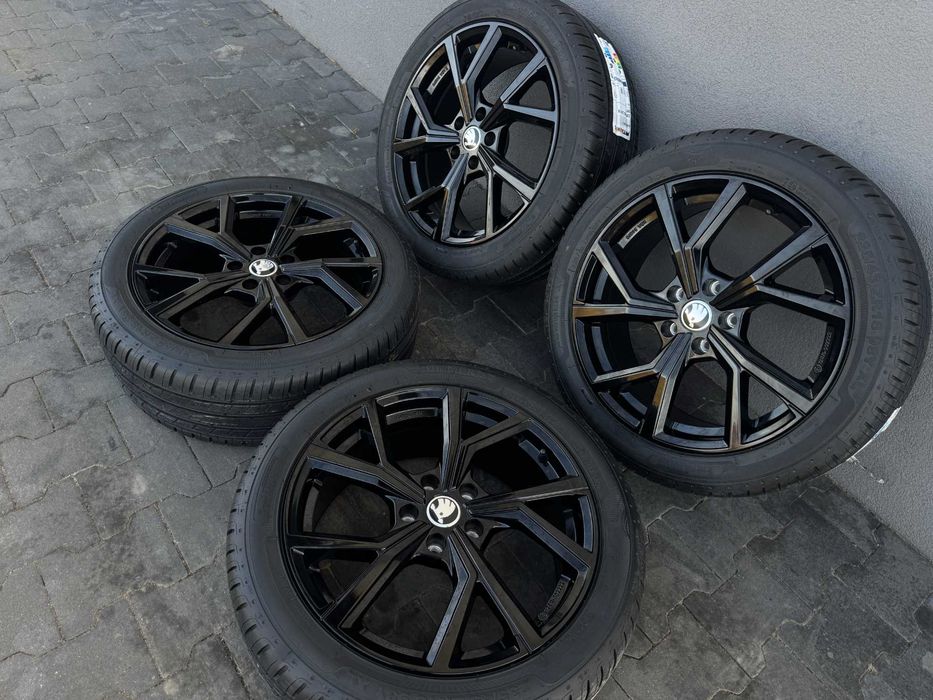 SKODA SUPERB III 3 koła letnie 235/45r18 ROADX Felgi PLATIN Germany NOWE