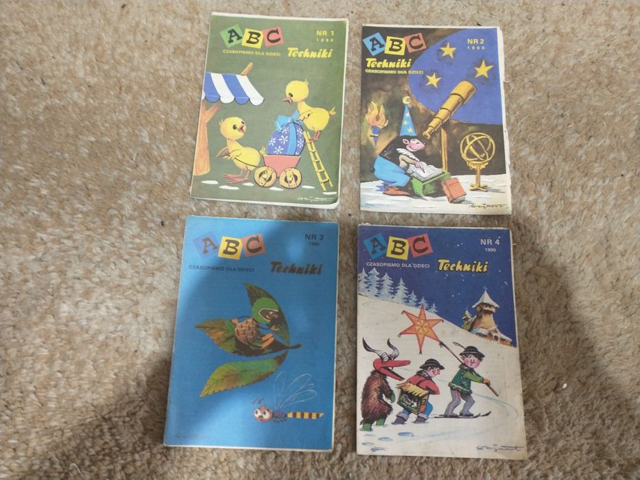 ABC Techniki Kalejdoskop Techniki stare czasopisma PRL 18 sztuk