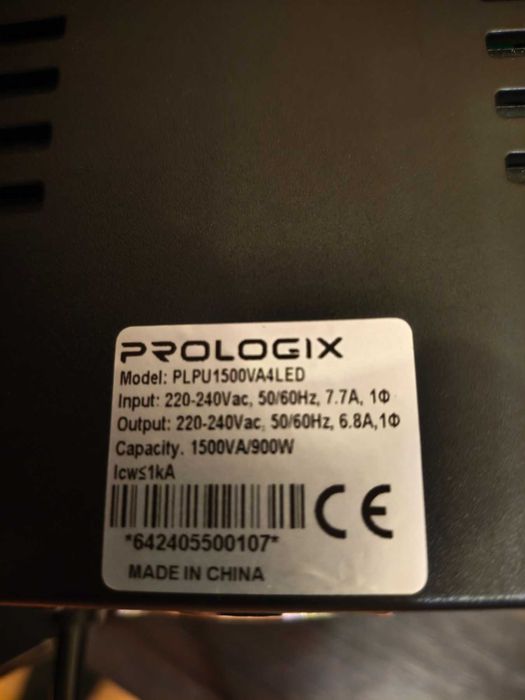 Новые ИБП, УПС UPS Prologix plpu1500va4led plp850va8led plp600va2led
