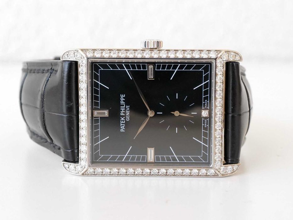 Patek Philippe Gondolo 18K White Gold Diamond Bezel Dial