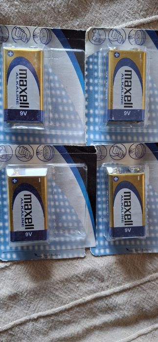 4 pilhas maxell 9V