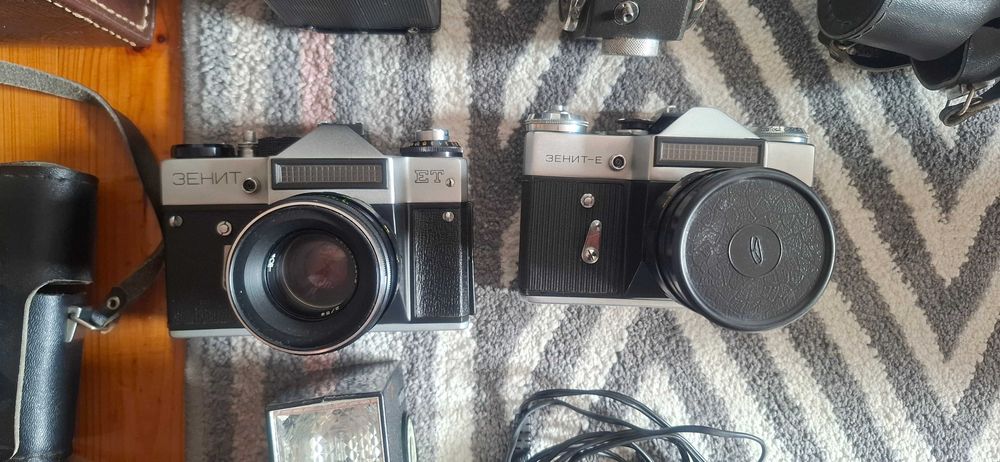 Zestaw aparatów zenit-e zenit et agfa