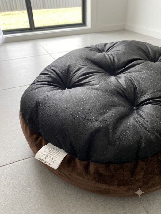 Cama para Cão/Gato Super Confortável, Interior em Pêlo Macio (Castanho/Cinza) - Como Nova