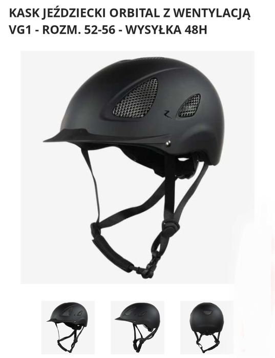 Kask jeździecki Orbital z wentylacją VG1 - rozm. 52-56 - WYSYŁKA 48H