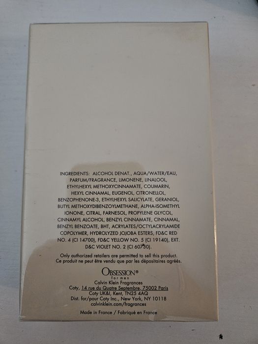 Calvin Klein  Obsession for men 125 m