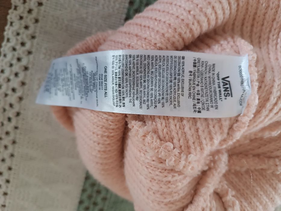 Czapka Vans pudrowy róż