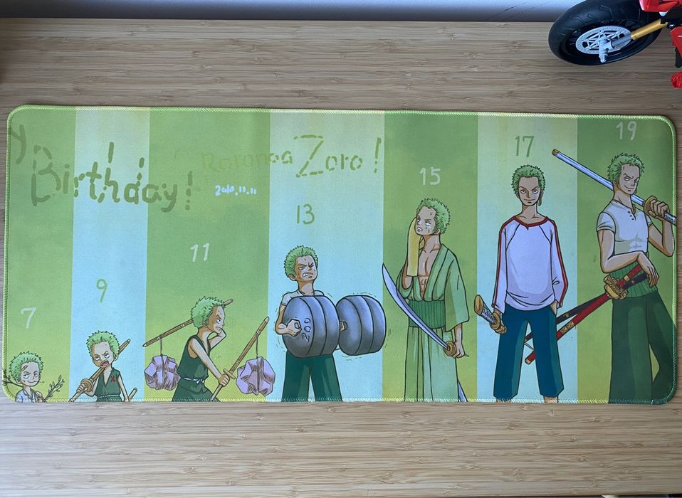 One piece Zoro MousePad ( Tapete Rato 68 x 29.5 cm)