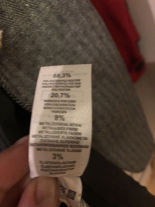 Żakiet szary w jodełkę 2XL