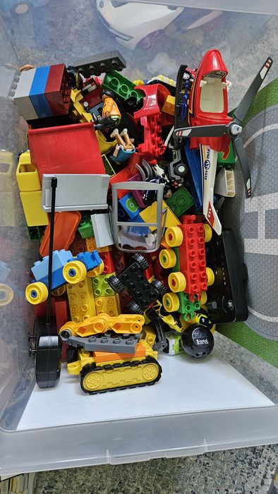 Klocki lego duplo mieszane duże pudło!
