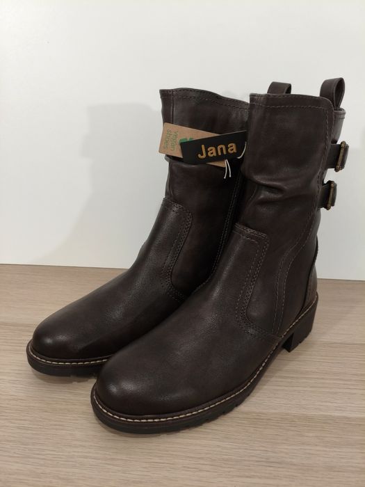 Buty Jana botki damskie kozaki wysokie ocieplane na suwaki r 41 26,5cm