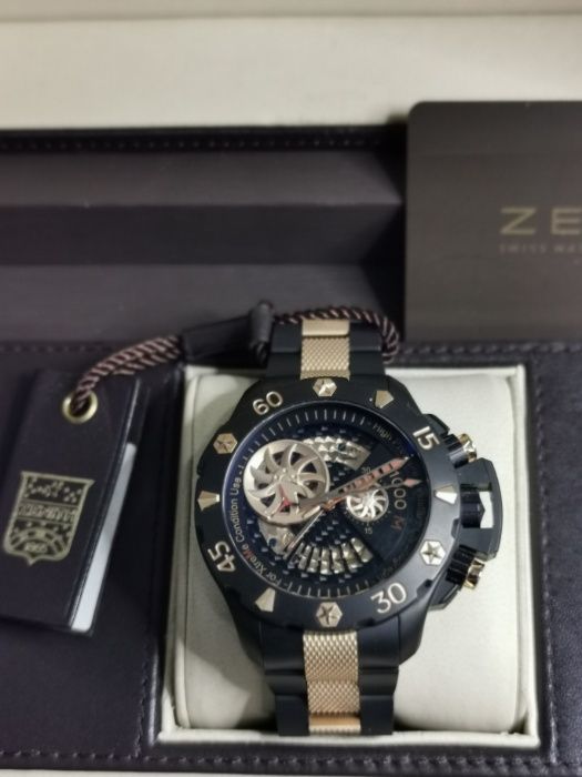 Zenith Xtreme cronometro el primero 1000m. titanio oro