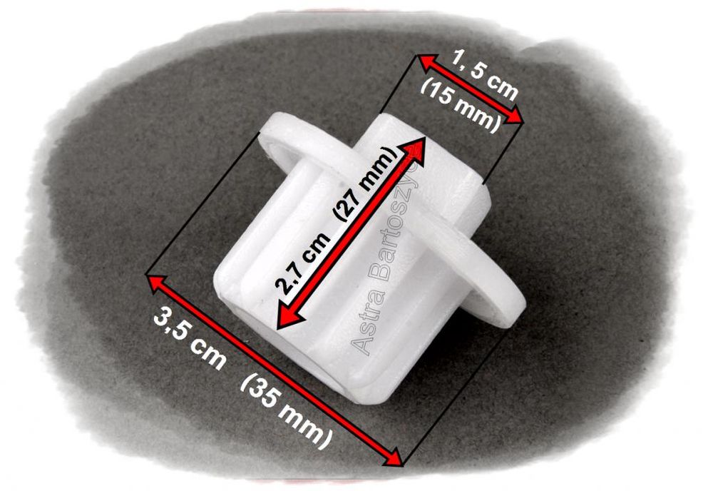 2x Sprzęgło BIAŁE ślimaka maszynki Zelmer 986.87 Diana