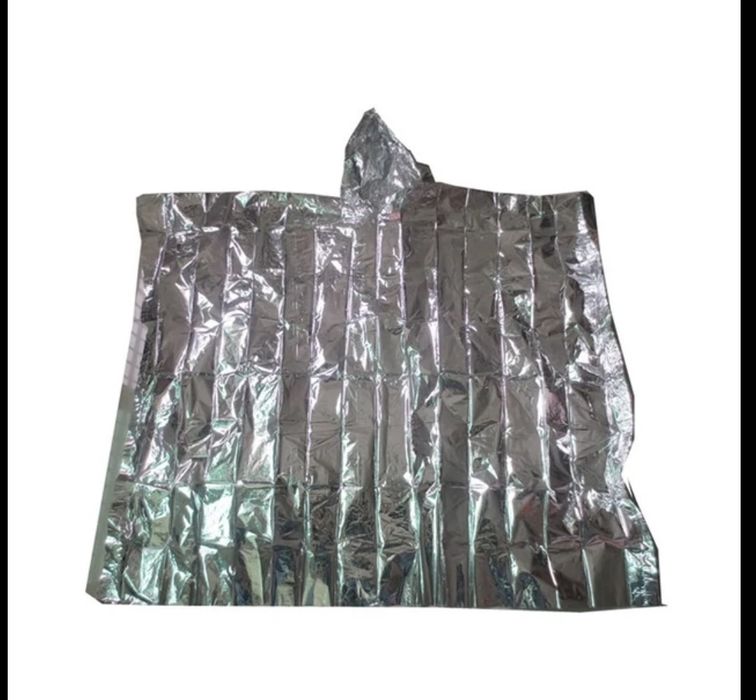 Poncho/capa de chuva de emergência
