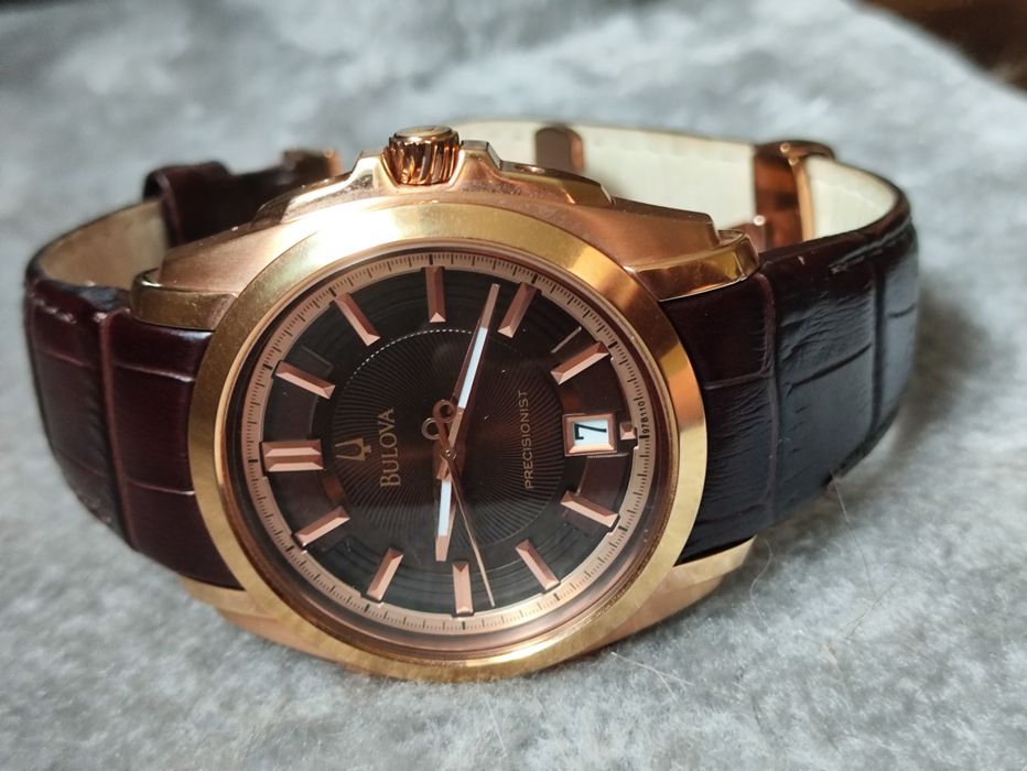 Zegarek męski Bulova Precisionist 97b110 - Stan idealny, płynąca sekunda